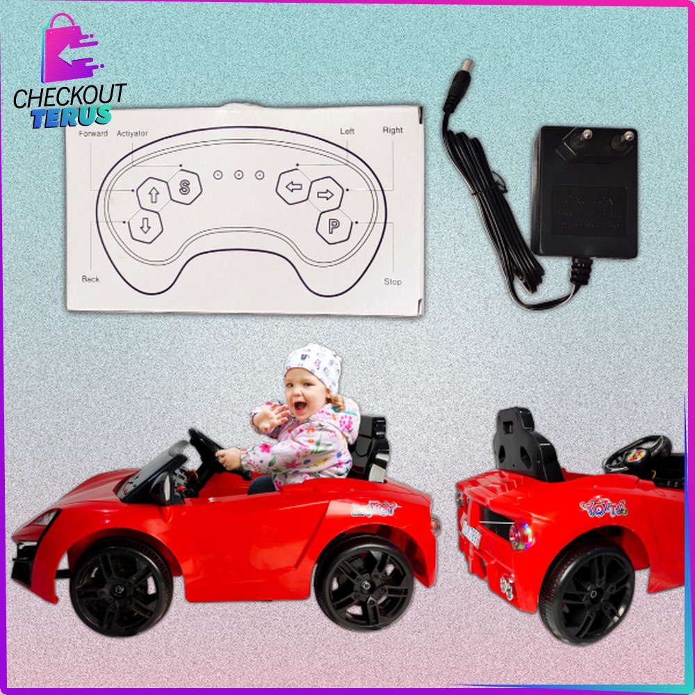 CT M243 Mobil Aki Anak Cayman Adventure Ride On Remote Control Mobil Mobilan Ada Musik dan Lampu Mainan Mobil Aki Anak