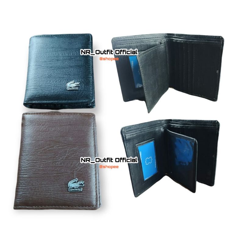 Dompet Pendek Lipat Pria Kulit Sintetis Kartu Slop Murah CRDL NR_Outfit Official COD