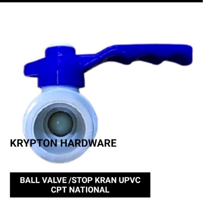 BALL VALVE / STOP KRAN UPVC CPT NATIONAL 2&quot; GARANSI 1TAHUN