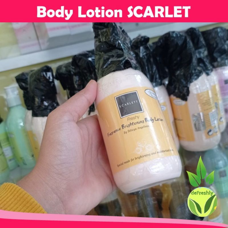 ❤ defreshly ❤ Scarlett Brightening Whitening Body Lotion / handbody scarlet - Romansa, JOLLY, Charming, Freshy, Fantasia