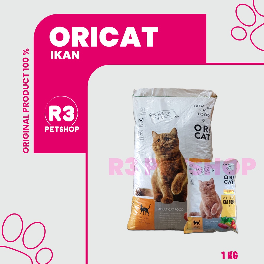 Makanan Kucing kering murah Ori Cat All variant 1kg