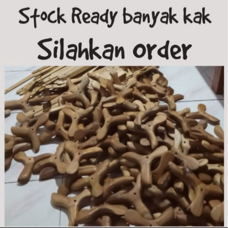 Alat Pijat Tradisional Refleksi Kaki Segitiga / Kerokan / Alat Pijat Kaki