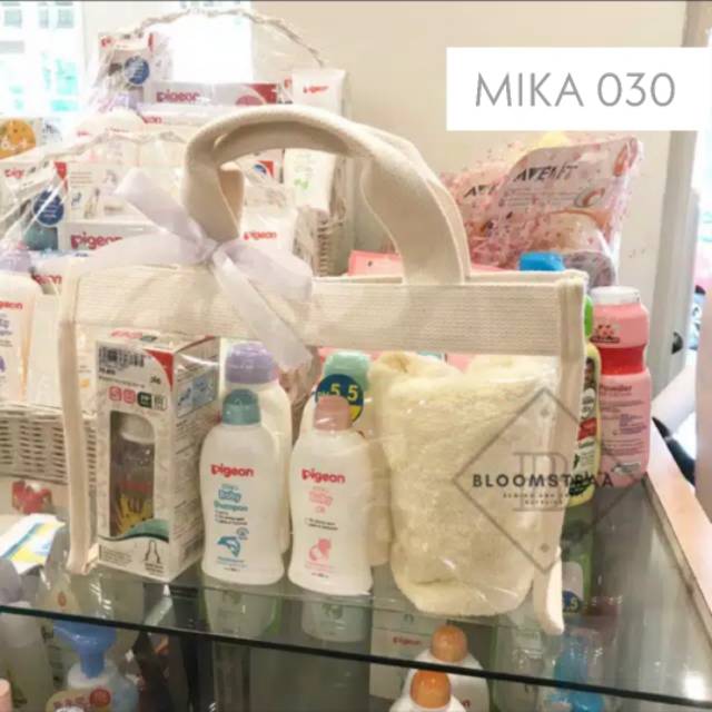 [ROSEMARIE] Tote Bag Mika Katun Tas Souvenir 30x20x10 cm Tas Hampers Mika