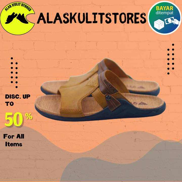 Sandal Kulit Asli Pria Pakalolo Dewasa Original Murah Pakalolo Terbaru Sendal Slip On Wanita Harian 