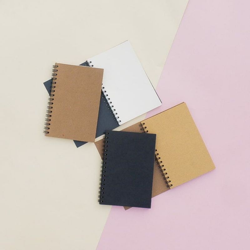 

SKETCHBOOK A6 BROWN PAPER DAN BOOK PAPER / SKETCHBOOK UKURAN A6 COKLAT DAN PUTIH.