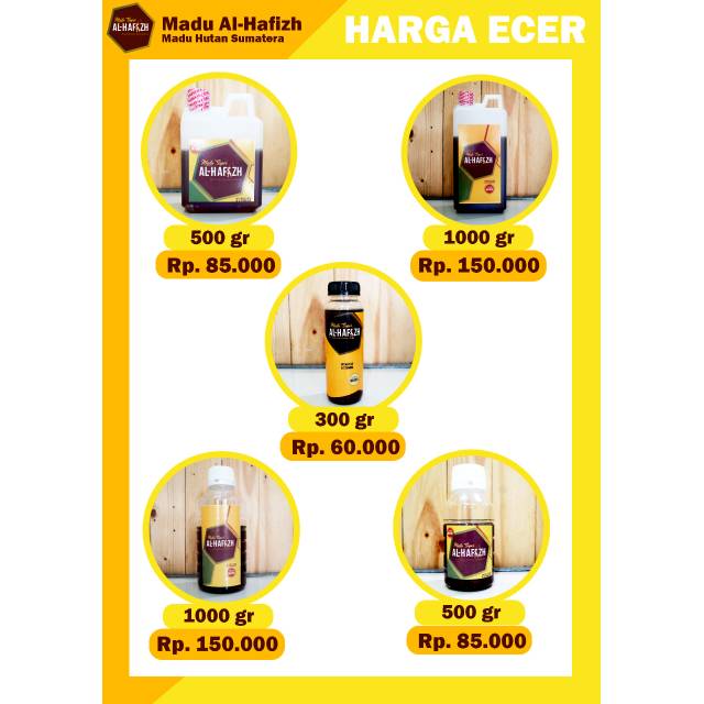 

Madu Al-Hafizh (Madu Hutan Asli)