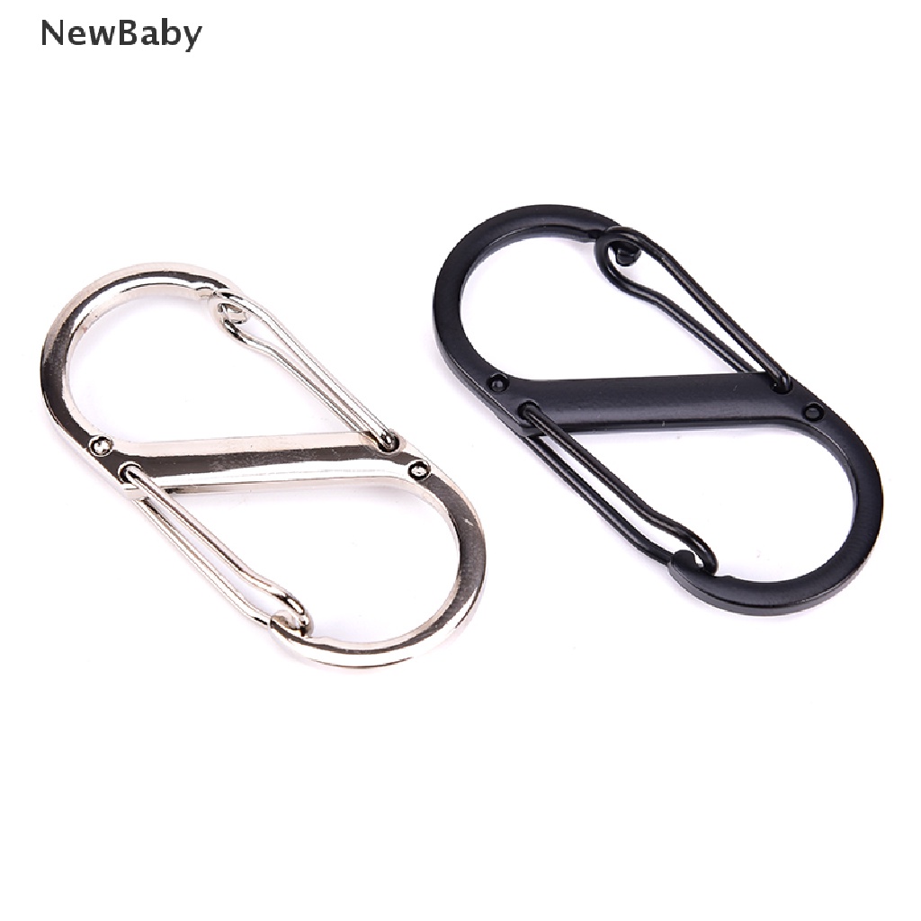 1pc Carabiner Multifungsi Bentuk S Bahan Stainless Steel Untuk Outdoor