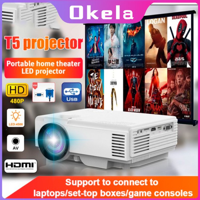 TRIPSKY-T5 INFOCUS PROYEKTOR 80 ANSI HD 1080P MINI PROYEKTOR