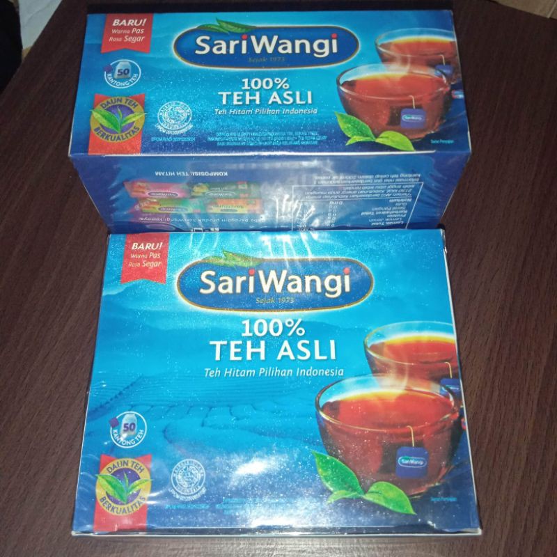 

Sariwangi isi 50 Teh Celup 100 % Asli Tea Hitam