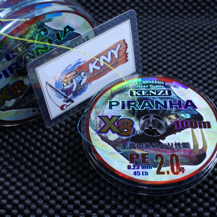 Senar Benang Pancing PE Xtraone Piranha X8 PE2 warna warni