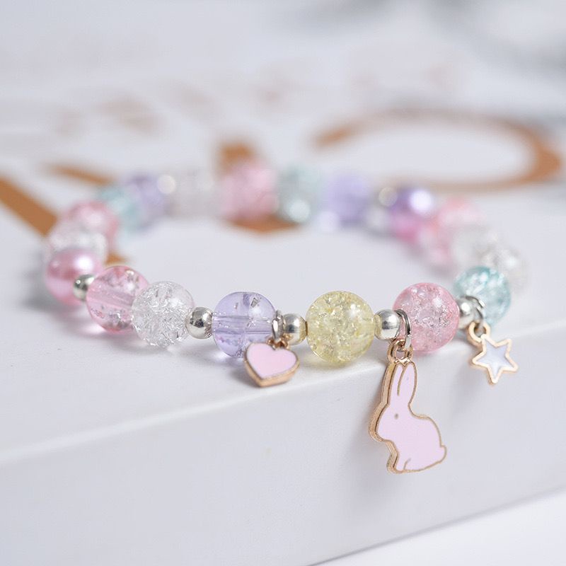 Gelang Unicorn Pearl Anak Premium Korea Pink Kado Pink Lucu Ulang Tahun Perempuan