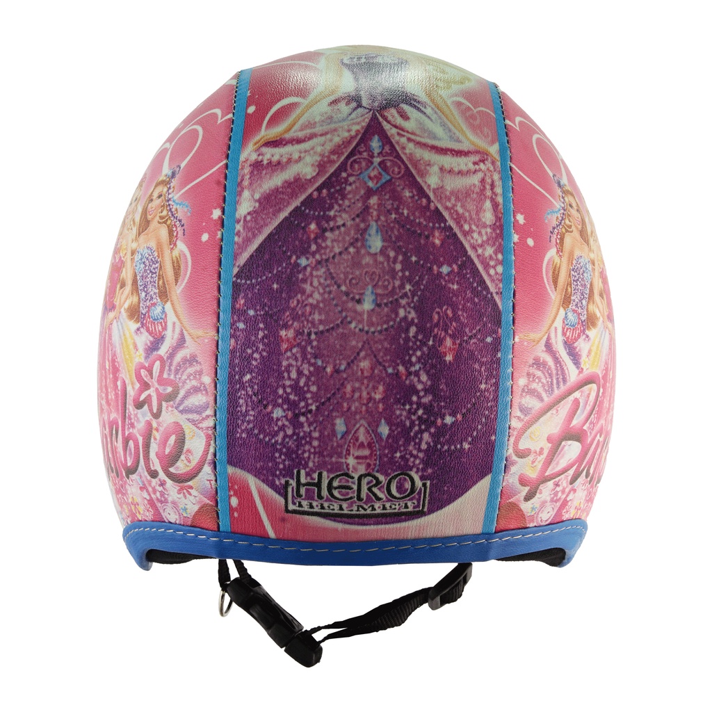 Helm Anak Perempuan 2 6 Tahun Bogo Retro Junior Motif Barbie Pink Biru