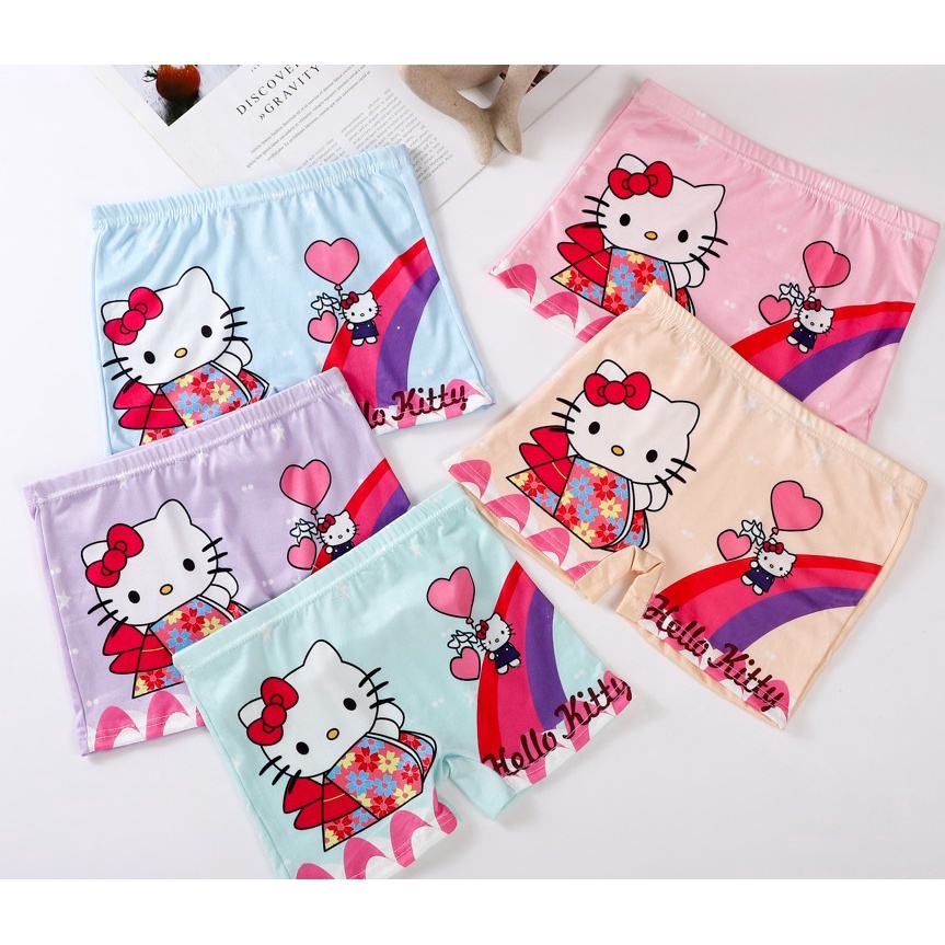 BV.ID CP852 CELANA PENDEK BOXER ANAK PEREMPUAN MOTIF KARTUN HELLO KITTY -  CELANA SHORT ANAK - CELANA PENDEK ANAK CEWEK MURAH