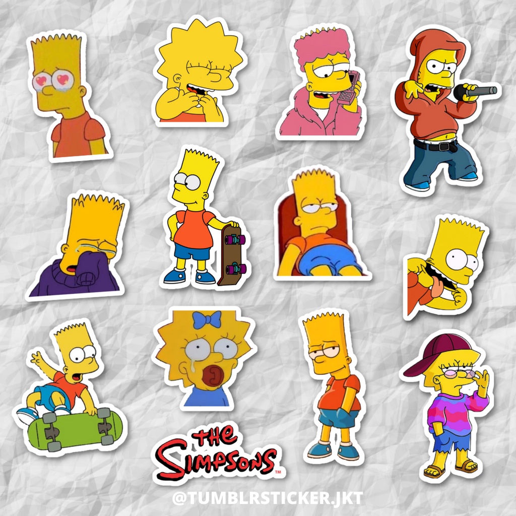 

STICKER AESTHETIC The Simpsons Pack | STICKER TUMBLR LAPTOP | STICKER AESTHETIC HP JURNAL