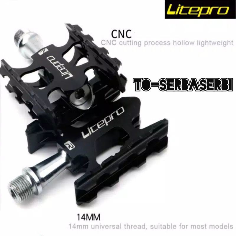 Pedal litepro k3 pedal sepeda mtb lipat gunung 412 allumunium bearing