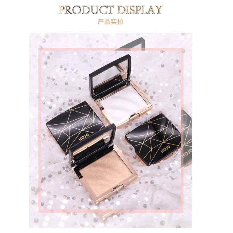 HOJO Highlighter Pallette Waterproof Glitter Highlighter &amp; BRONZER Original Powder Make up