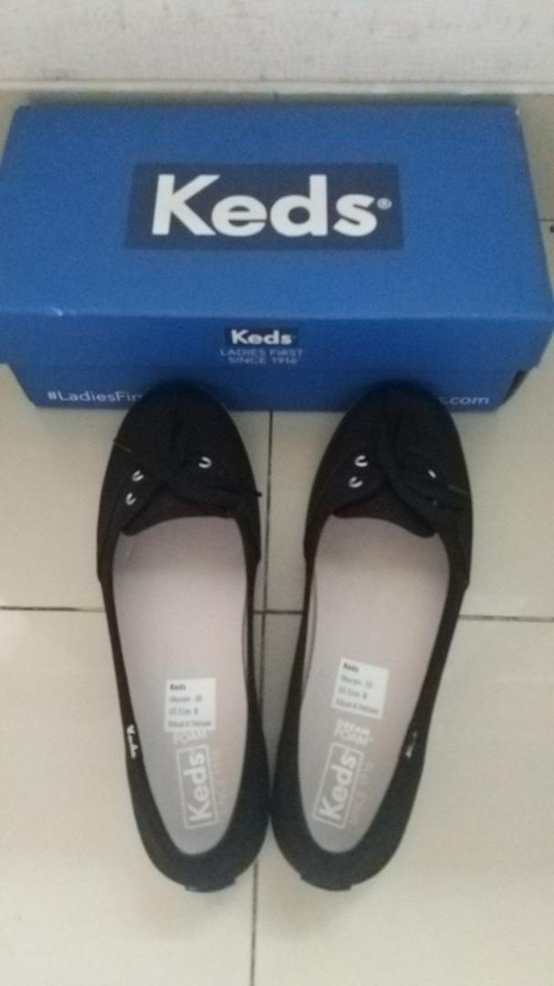 Keds Sepatu Wanita Teacup Twill Black Wf60309