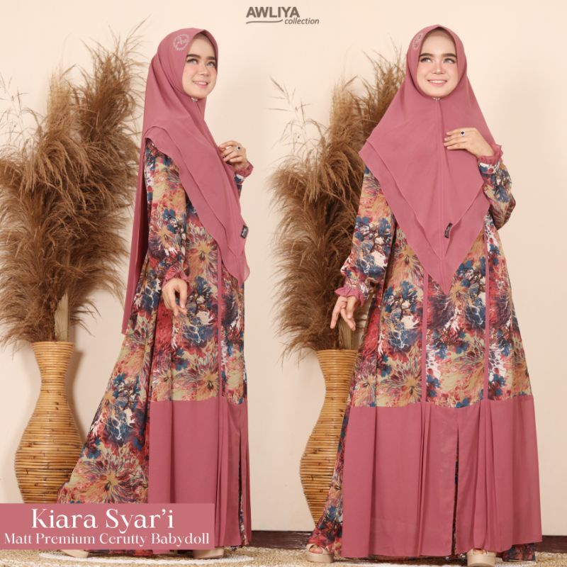 GAMIS KIARA SYAR'I/ORIGINAL AWLIYA COLLECTION/GAMIS MOTIF/GAMIS POLOS/GAMIS SYAR'I