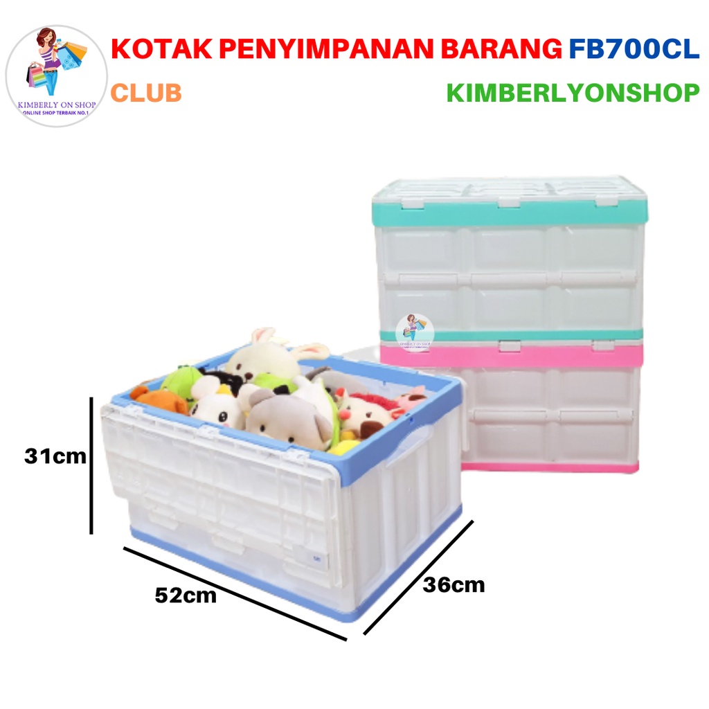 Folding Container Storage Box Tempat Penyimpanan Serbaguna FB700 Club