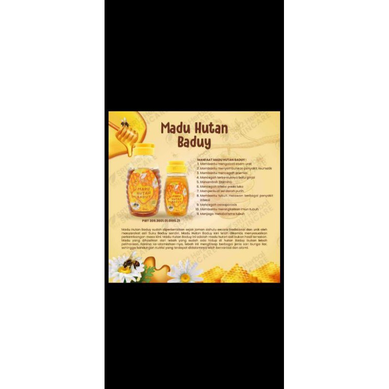 

madu hutan Baduy 140gr - 300gr