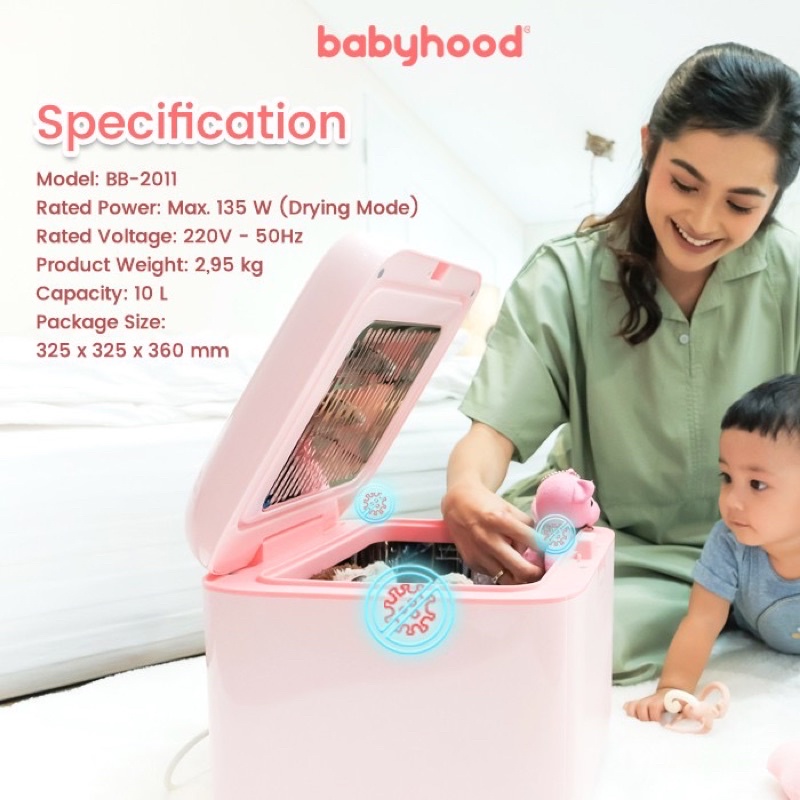 Babyhood Sterilizer UV with Dryer - Mesin steril Perlengkapan anak