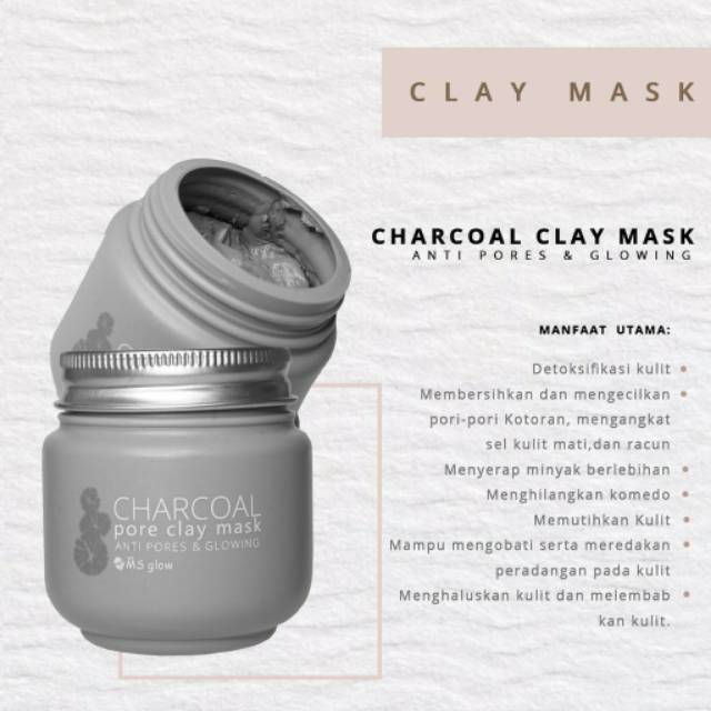 BISA COD CLAY MASK MS GLOW / CLAYMASK / MASKER MS GLOW