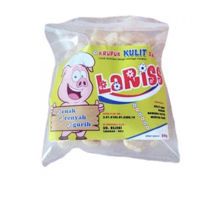 

Krupuk Kulit Babi LARIS Khas Bali 50gr