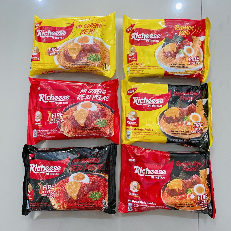 

Mi Richeese Ramen Mi Goreng Richeese Keju