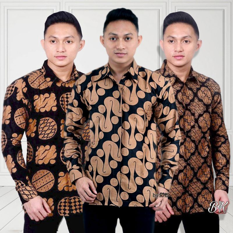 kemeja Lengan panjang pria Batik pria Lengan panjang