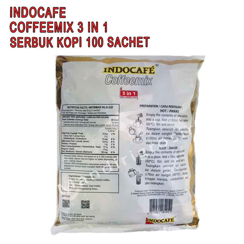 Coffeemix * Indocafe * Minuman Serbuk Kopi * Kopi 3 IN 1 2000g