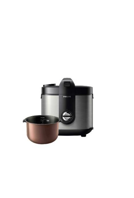 PHILIPS Magic Com Rice Cooker 2L HD3138 . BODY STAINLESS . BARU BERGARANSI RESMI