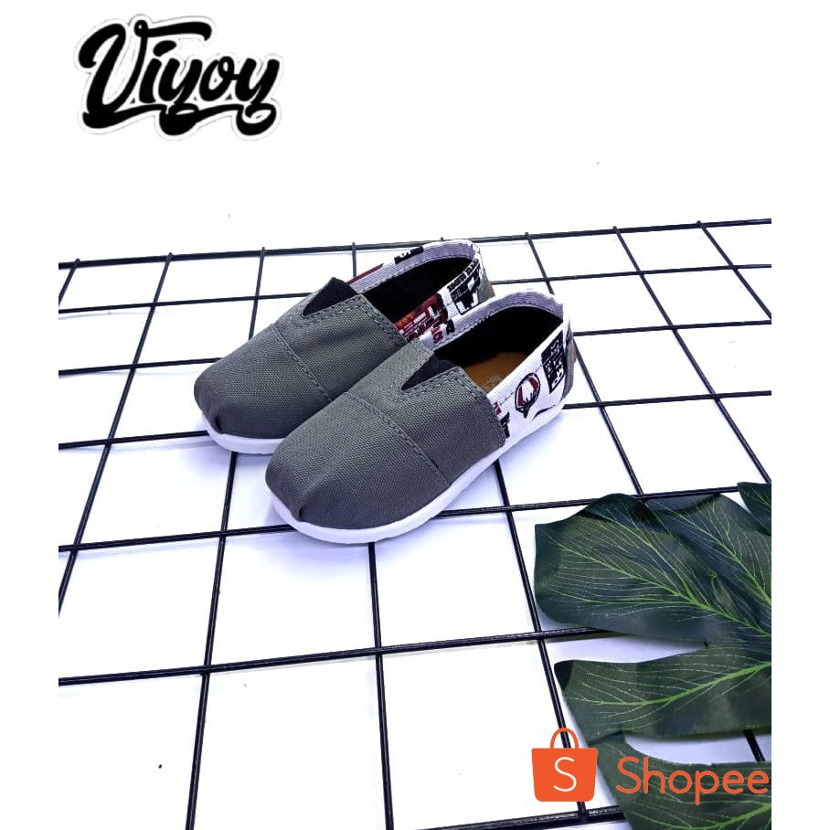 Sepatu Anak slip On Unisex Sepatu Anak Slip On Laki laki dan perempuan Sepatu WK Termurah Size 22-35