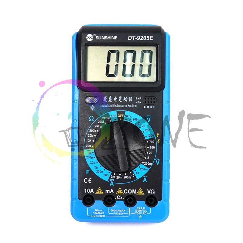 MULTITESTER DIGITAL MULTIMETER AVOMETER DIGITAL SUNSHINE DT-9205E