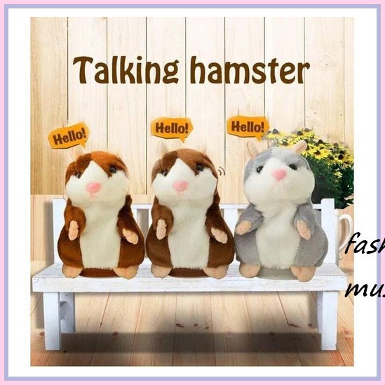 Boneka  Anak Termurah Jumbo Lembut Empuk Talking Hamster/Mainan Boneka Hamster Bisa Bicara Dan Berge