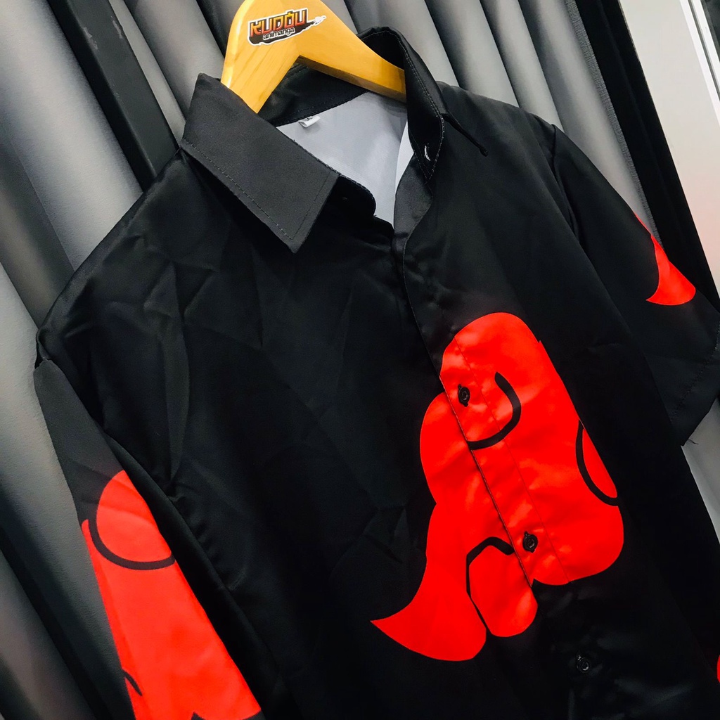 Kemeja Akatsuki Basic Cosplay Formal Anime Manga Naruto Premium Unisex