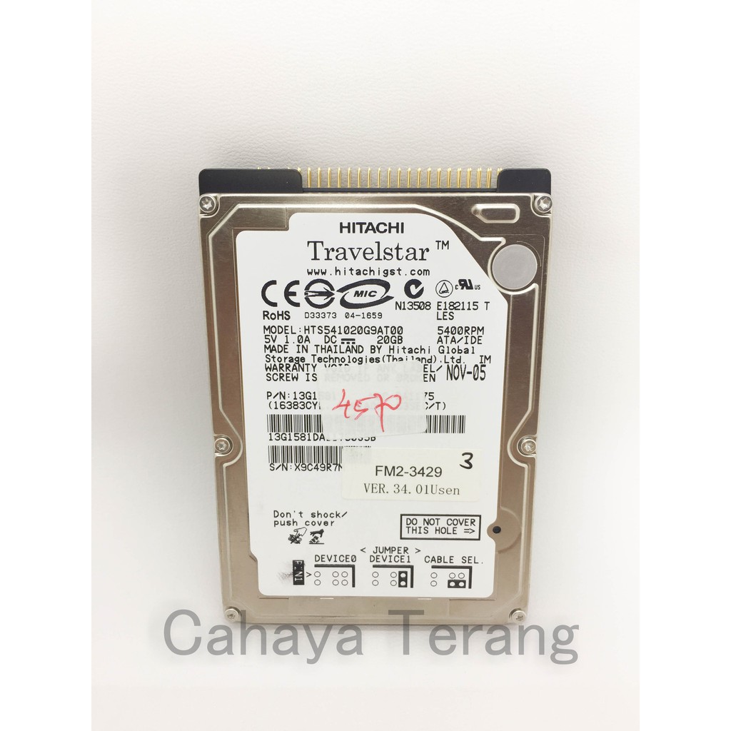 Hard Disk Mesin Fotocopy Canon IR 3570 4570 Siap Pakai