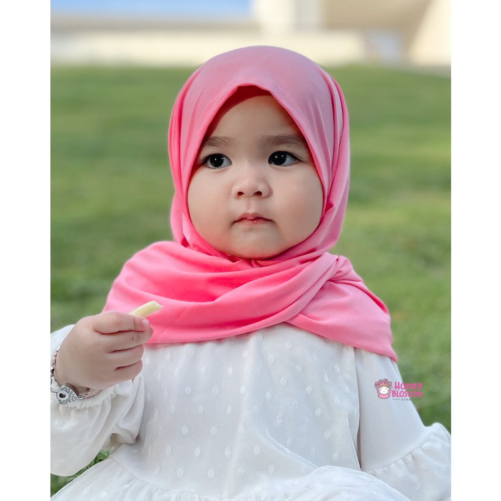 HONEYBLOSSOM pastan bayi jersey premium / pastan bayi 1 tahun zahra / hijab anak bayi