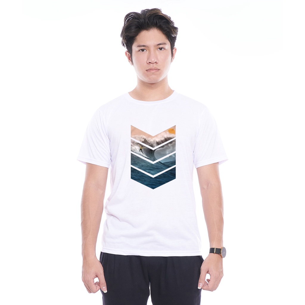 Kaos Oblong Pendek Gambar Surfing