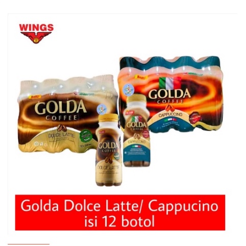 GOLDA COFFEE / KOPI SIAP MINUM / 1 PACK ISI 12 BOTOL / 200ML