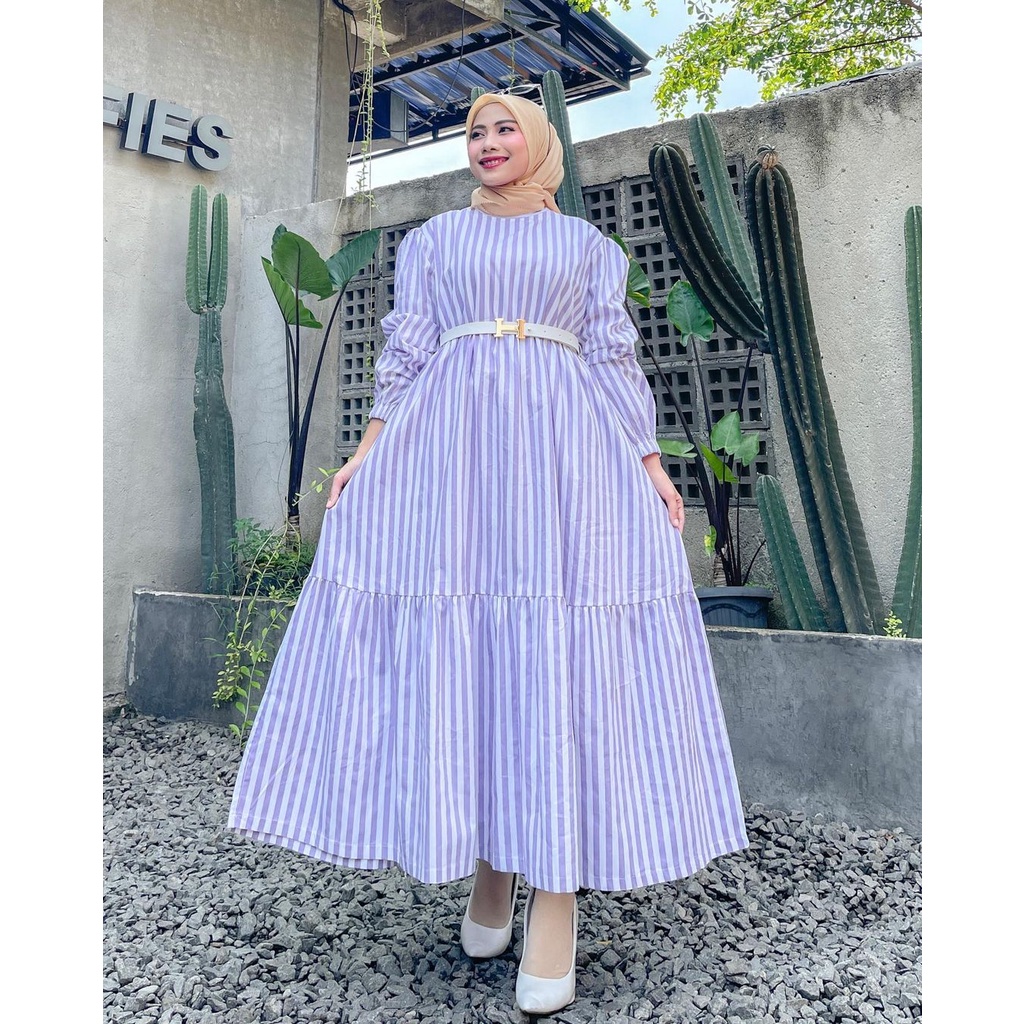 EXTU Gamis Salur Premium Kekinian Samara Midi