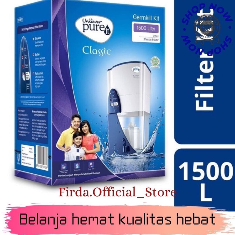 (HARGA PROMO) Unilever Pure It Clasic Germkill Kit Filter Air [1500L] DIJAMIN 100% ORIGINAL