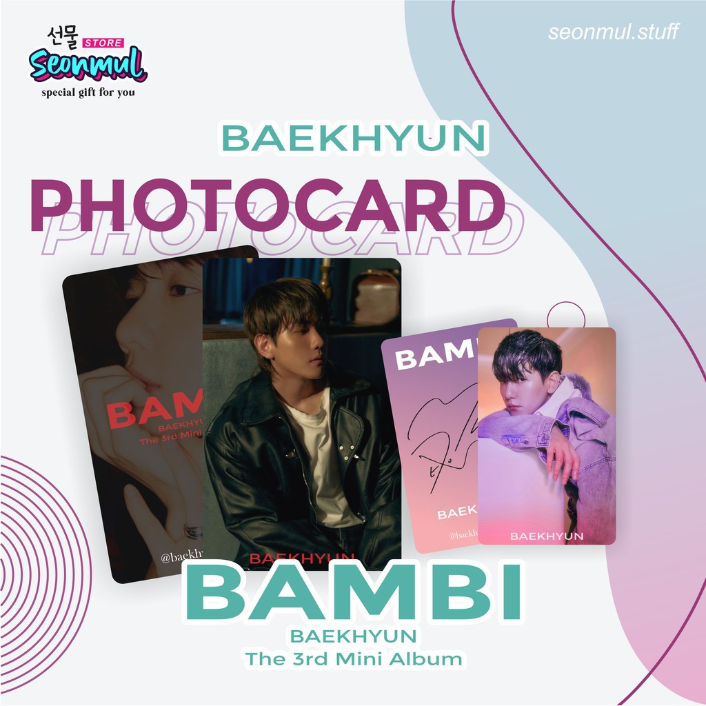 PHOTOCARD PC BAEKHYUN BAMBI