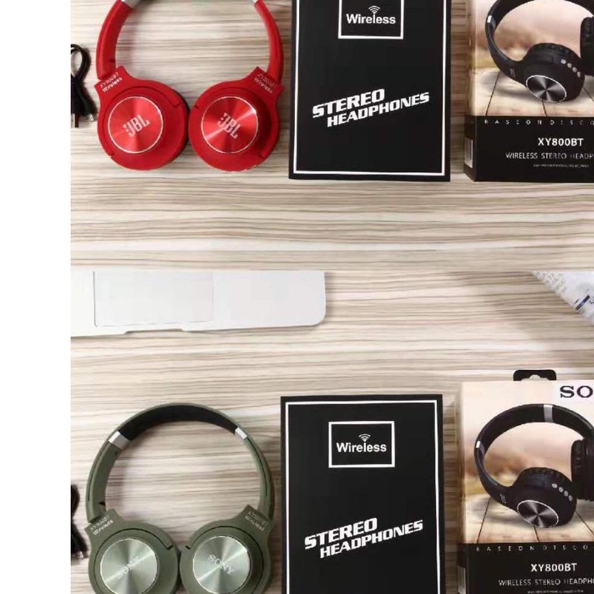 Headset Bando XY800BT Streo headphones wireless bluetooth
