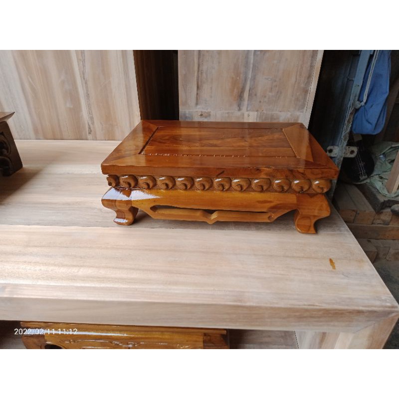 Tatakan pot Bonsai || Dudukan pot Bonsai || kayu jati || alkafurni