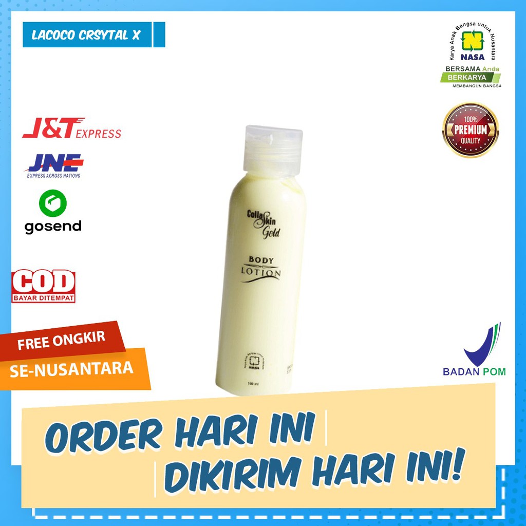 LOTION PEMUTIH KULIT COLLAGEN HANDBODY LOTION / LACOCO CRYSTAL X