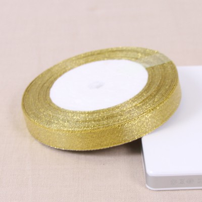 

Pita Emas Gold 1/2 inch (1,25 cm) Hiasan Kado Box Terrarium Souvenir Wedding Undangan Hampers Parsel