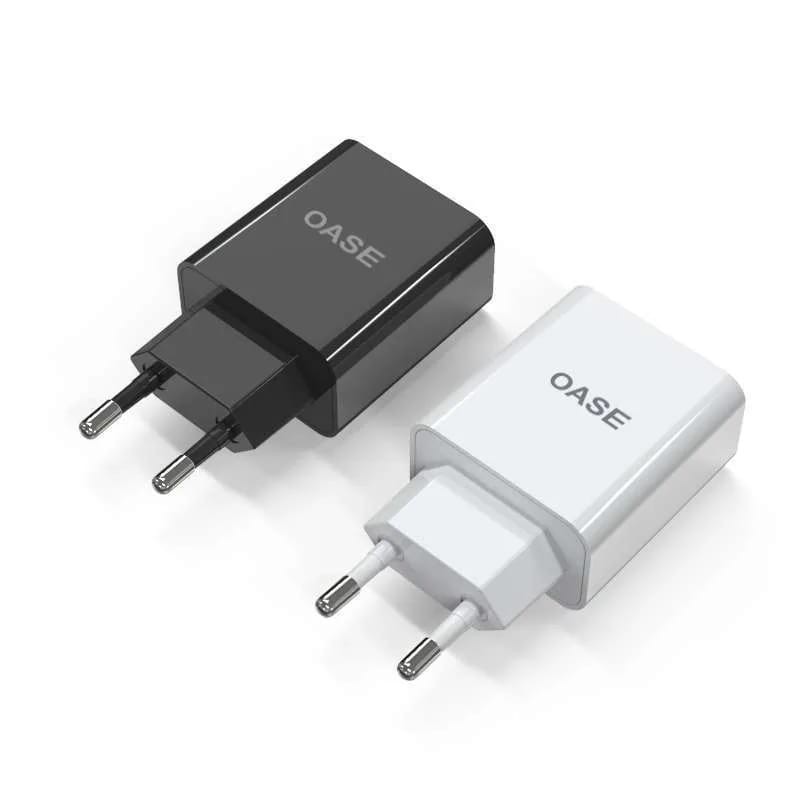 Kepala Charger OASE Power Adapter MD-Q3 Dual USB Fast Charging 5V/2A - Original Garansi Resmi