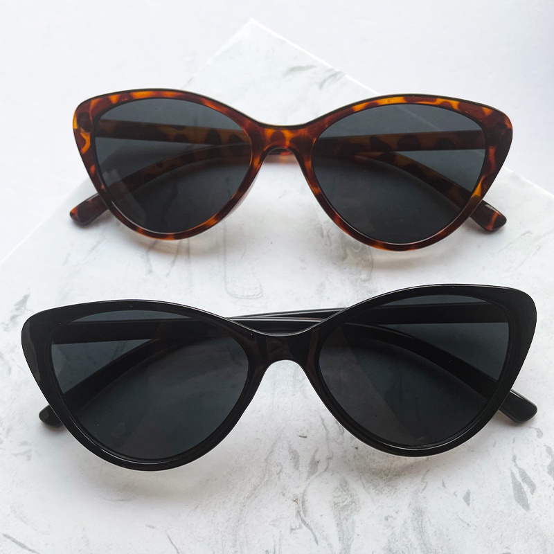 COD Kacamata Hitam Murah pelindung UV INS Korea Kacamata fashion Hitam Retro Gaya Sunglasses Women - ol