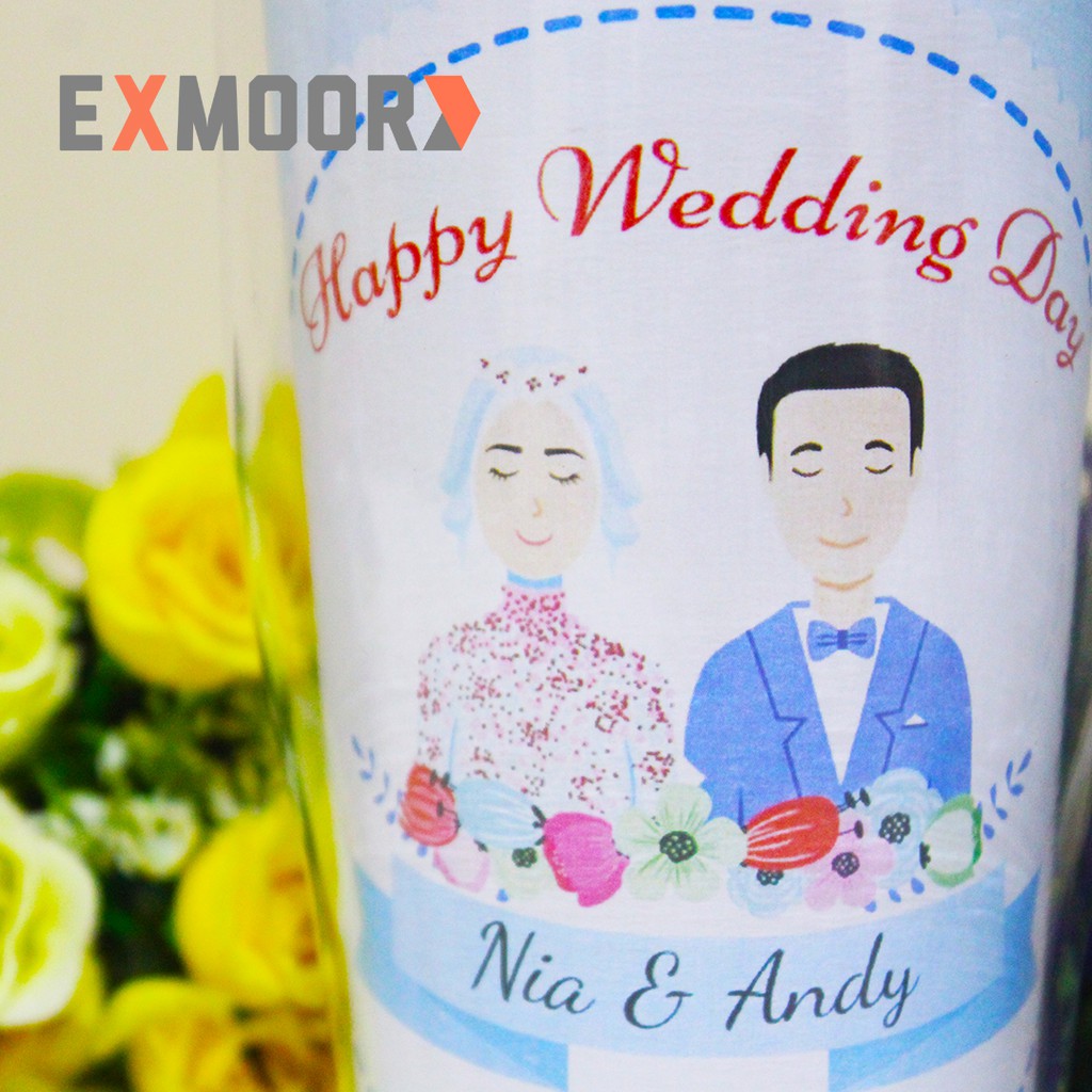 Tumbler Couple Pengantin Hijab Kado Pernikahan