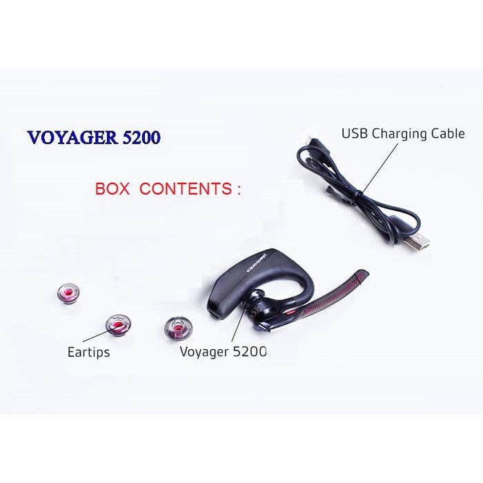 Plantronics Bluetooth Headset Voyager 5200 Original Resmi